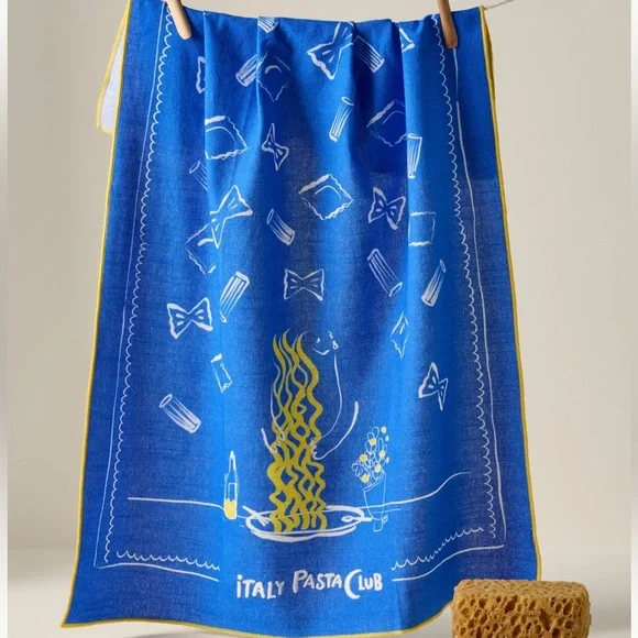 Anthropologie Das Rotes Rabbit Pasta Club
Dish Towel - Picture 1 of 2